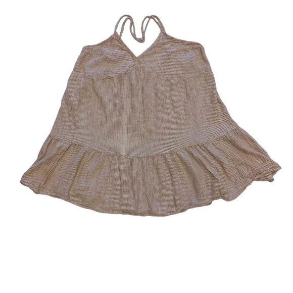 Aerie Boho Spaghetti Strap Mini Ruffled Dress Size XXL - Picture 5 of 9